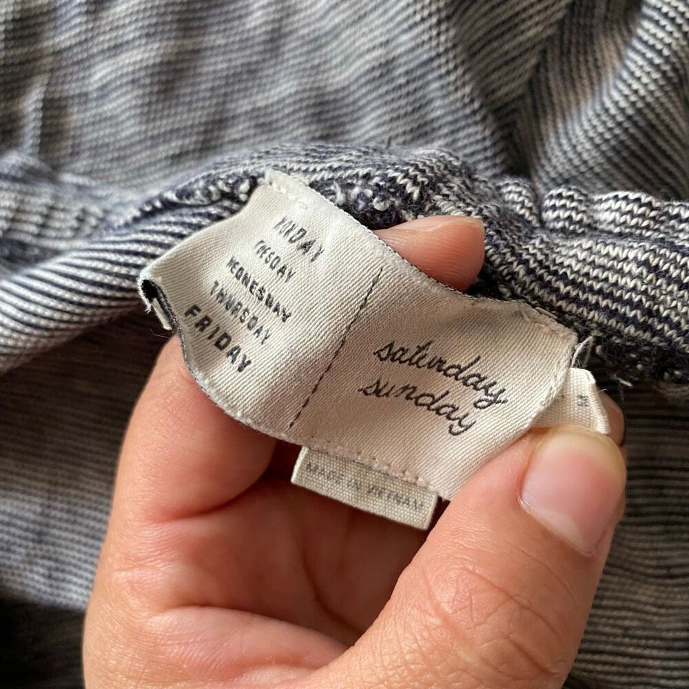 Saturday Sunday Anthropologie Striped Lounge Shorts Drawstring Casual - Picture 4 of 7